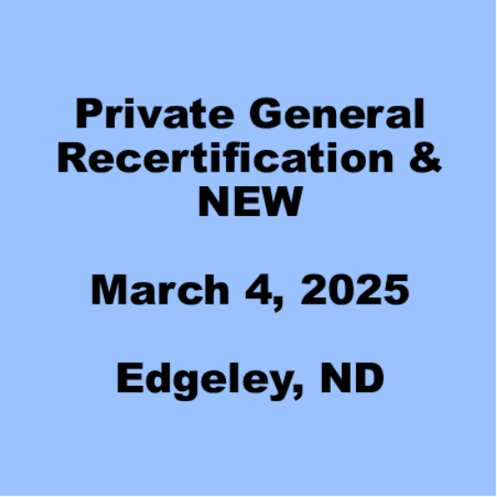 Picture of LaMoure-March 4, 2025-Private General RE-Certification & New Certification