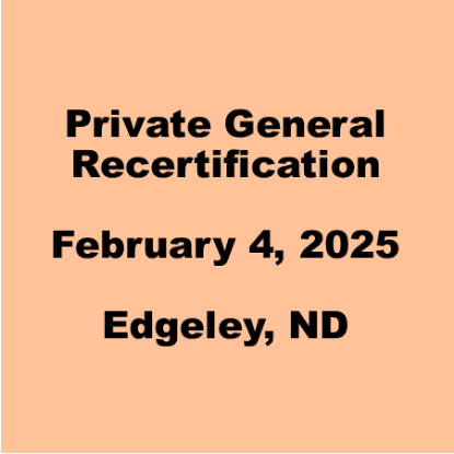 Picture of LaMoure-February 4, 2025-Private General - Recertification Only