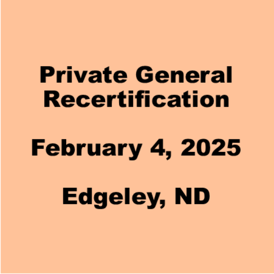 Picture of LaMoure-February 4, 2025-Private General - Recertification Only