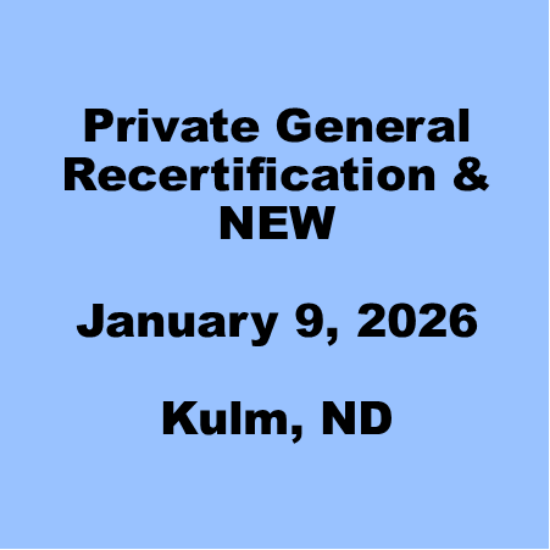 Picture of LaMoure-January 9, 2026-Private General RE-Certification & New Certification