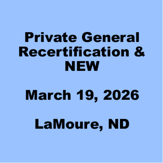 Picture of LaMoure-March 19, 2026-Private General RE-Certification & NEW Certification